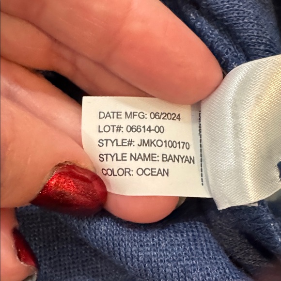 NWOT Johnnie-O Banyan Henley Ocean Blue Super Soft Pullover Size XL - Picture 10 of 11